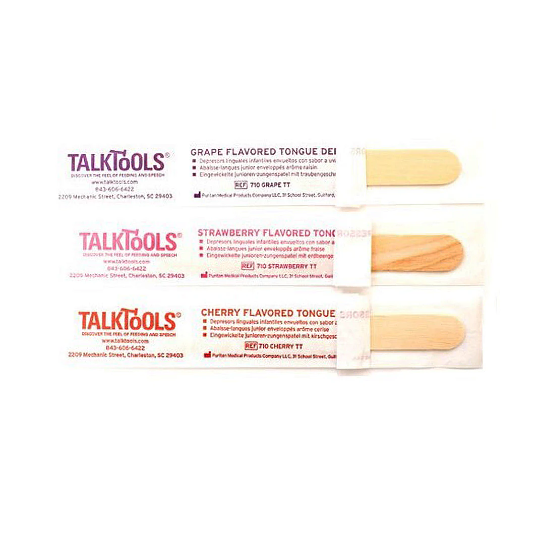 Boîte de TalkTools® Abaisse-langues aromatisés (boîte de 50)