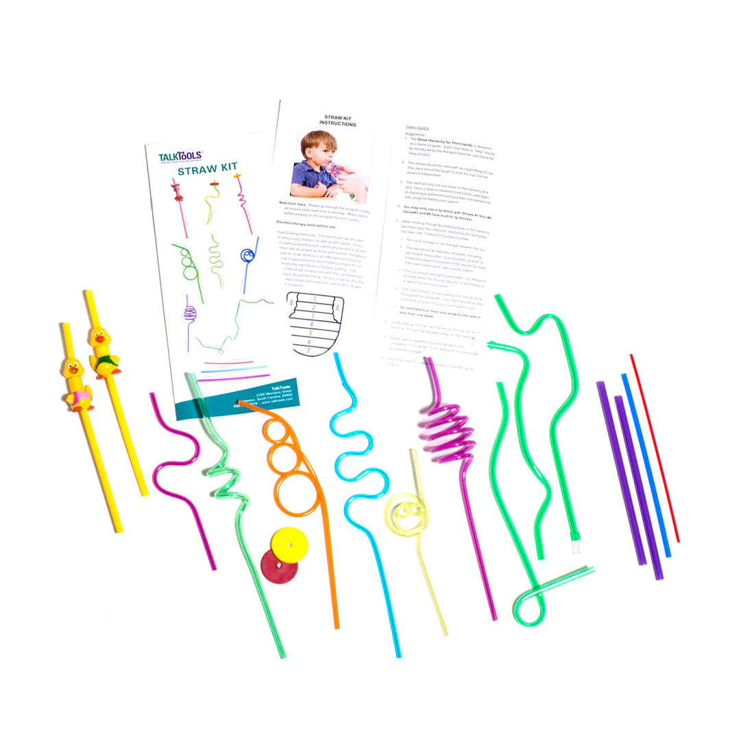 Boîte de TalkTools® Straw Kit -Hiérarchie des pailles