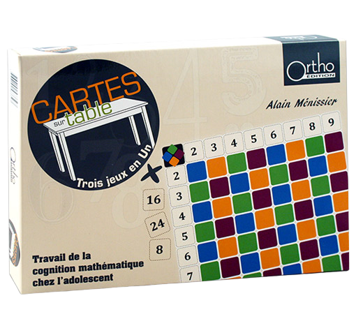 Boîte de Cartes sur table