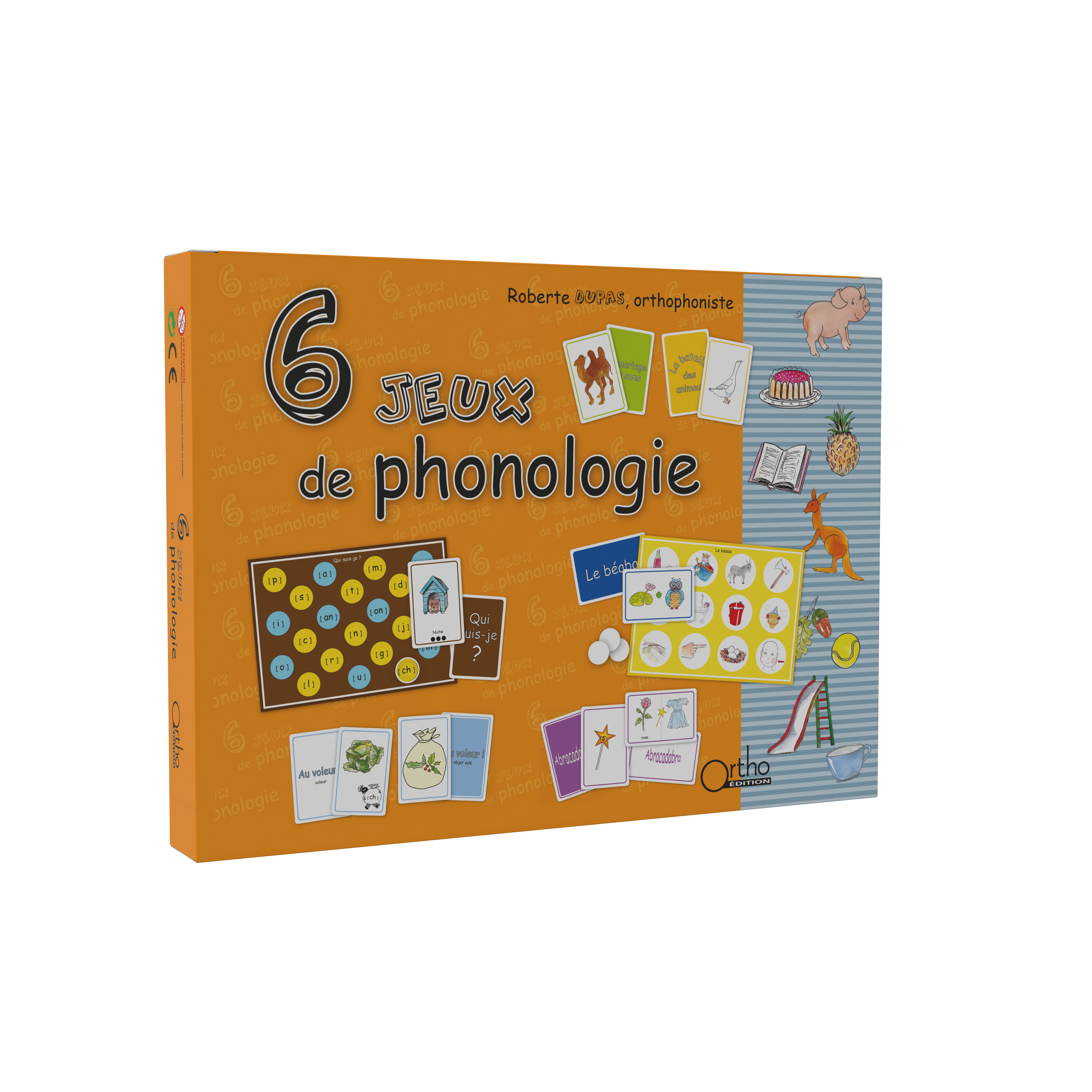 Boîte de 6 jeux de phonologie