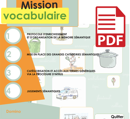Boîte de Mission Vocabulaire (pdf)