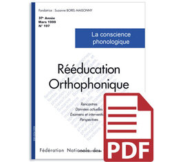 N°197 - La conscience phonologique (pdf)