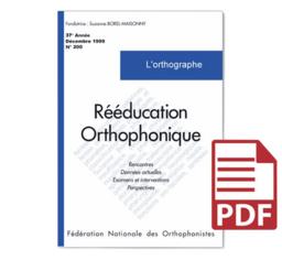N°200 - L'orthographe (pdf)
