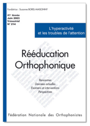 N°214 - L'hyperactivité et les troubles de l'attention (pdf)