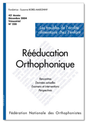 N°220 - Les troubles de l'oralité alimentaire chez l'enfant (pdf)
