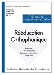 N°221 - Les habiletés pragmatiques chez l'enfant (pdf)