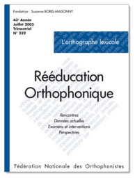 N°222 - L'orthographe lexicale (pdf)