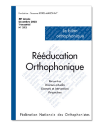 N°212 - Le bilan orthophonique (pdf)