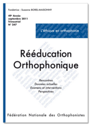 N°247 - L'éthique en orthophonie (pdf)