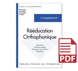 N°206 - Le bégaiement (pdf)