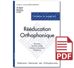 N°262 - L'évaluation du langage écrit (pdf)