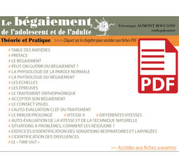 Le bégaiement de l'adolescent et de l'adulte (pdf)