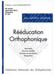 N°251 - Soins palliatifs et orthophonie