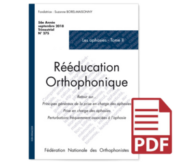 N°275 - Les aphasies - Tome II : Prise en charge (pdf)