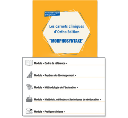 Morphosyntaxe (Les carnets cliniques d’Ortho Edition)