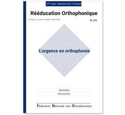 N°279 - L'urgence en orthophonie
