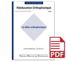 N°281 - Le bilan orthophonique (pdf)