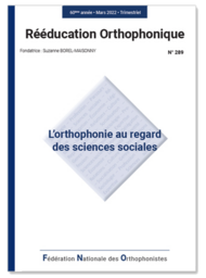 N°289 - L’orthophonie au regard des sciences sociales