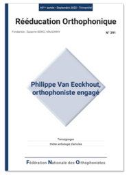 N°291 - Philippe Van Eeckhout, orthophoniste engagé